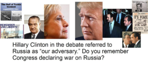 Hillary and the Obama administration accuse Russia of hacking the Clinton emails which were leaked, but Trump is right. She doesn't know that. Perhaps Julian Assange, not wanting Russia falsely blamed, will provide a clue as to who actually did it.